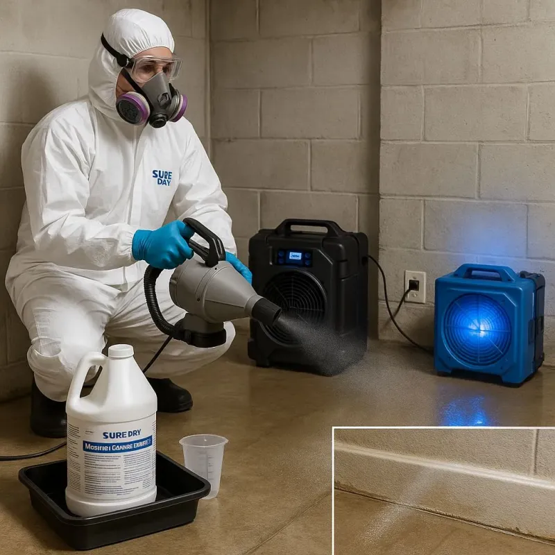 Sanitization and Odor Removal process in Bloomer, WI